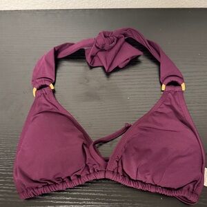 L Space purple Halter Bikini Top